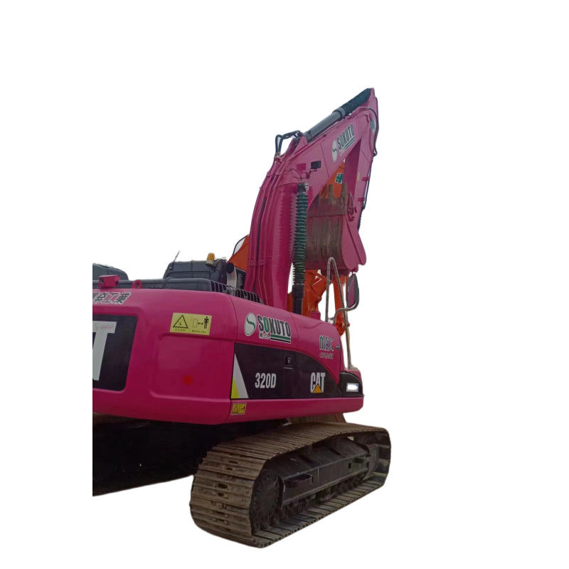 크롤러 사용된 CAT 320D 굴삭기 토공 작업 기계류 분홍색 애벌레 320 320C 320D