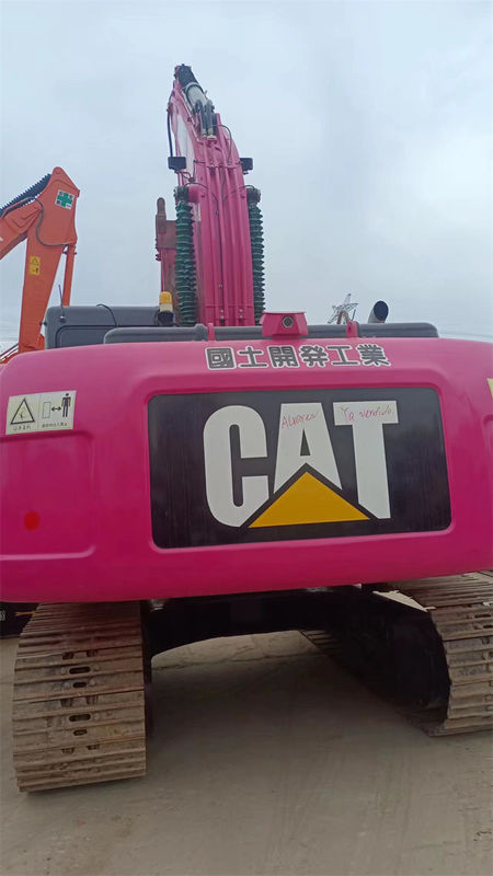 크롤러 사용된 CAT 320D 굴삭기 토공 작업 기계류 분홍색 애벌레 320 320C 320D