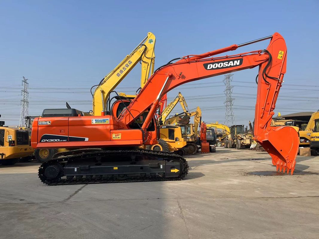 사용 된 원래 Doosan Excavator DX300LC-9C 30 톤 중량 사용 된 Excavator Doosan 300 무거운 장비