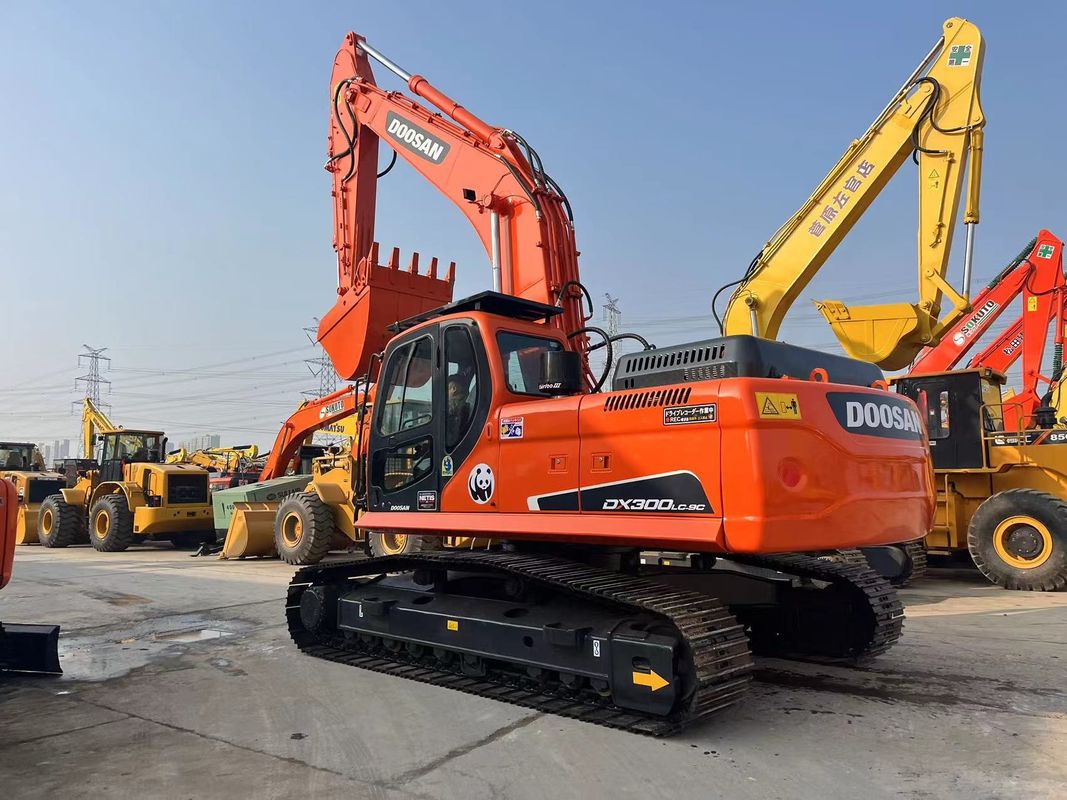 사용 된 원래 Doosan Excavator DX300LC-9C 30 톤 중량 사용 된 Excavator Doosan 300 무거운 장비