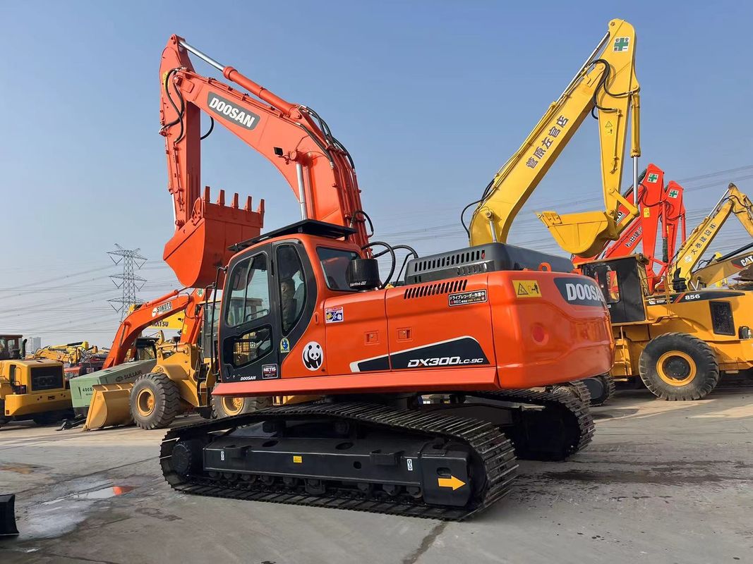 사용 된 원래 Doosan Excavator DX300LC-9C 30 톤 중량 사용 된 Excavator Doosan 300 무거운 장비