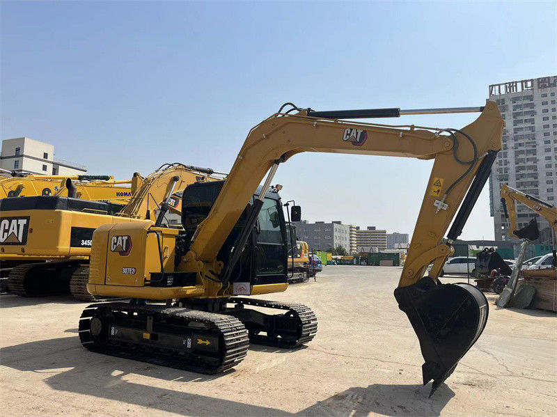 7 톤 사용 된 CAT 미니 발굴기 307E2 Caterpillar 305 306 307 크롤러 발굴기