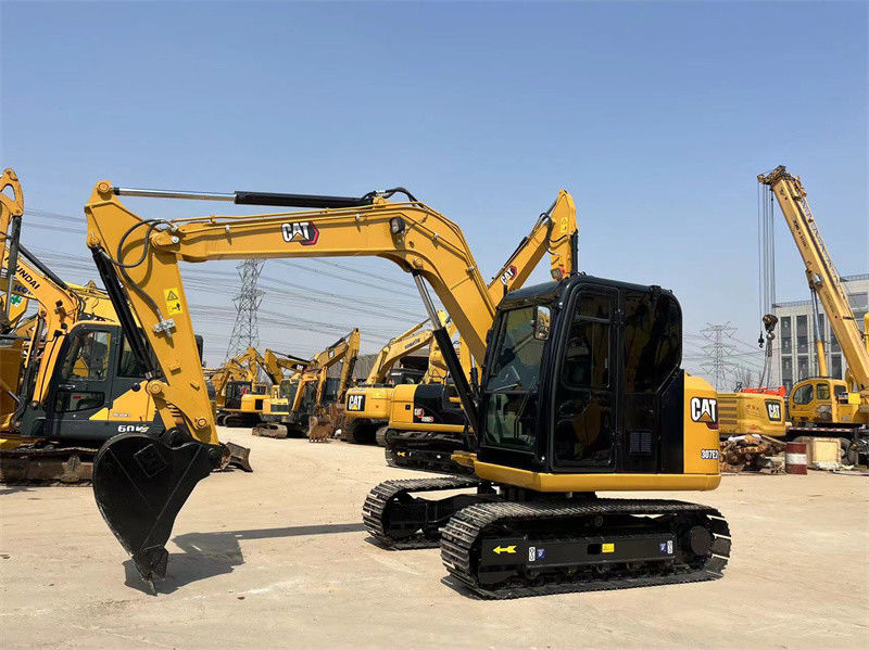 7 톤 사용 된 CAT 미니 발굴기 307E2 Caterpillar 305 306 307 크롤러 발굴기