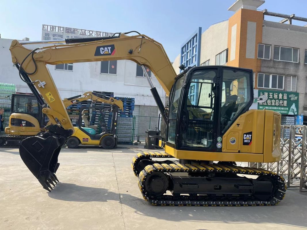사용 된 Caterpillar 307.5 Excavator 0.33 M3 건설 프로젝트용 버킷 용량