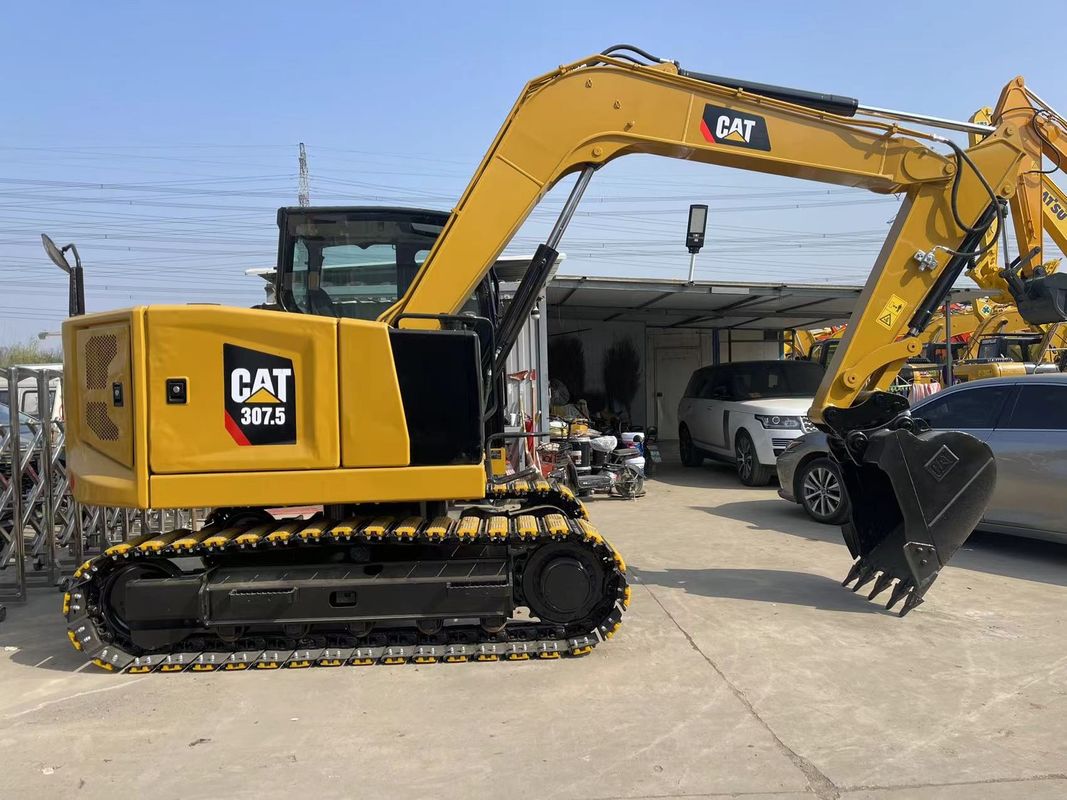 사용 된 Caterpillar 307.5 Excavator 0.33 M3 건설 프로젝트용 버킷 용량
