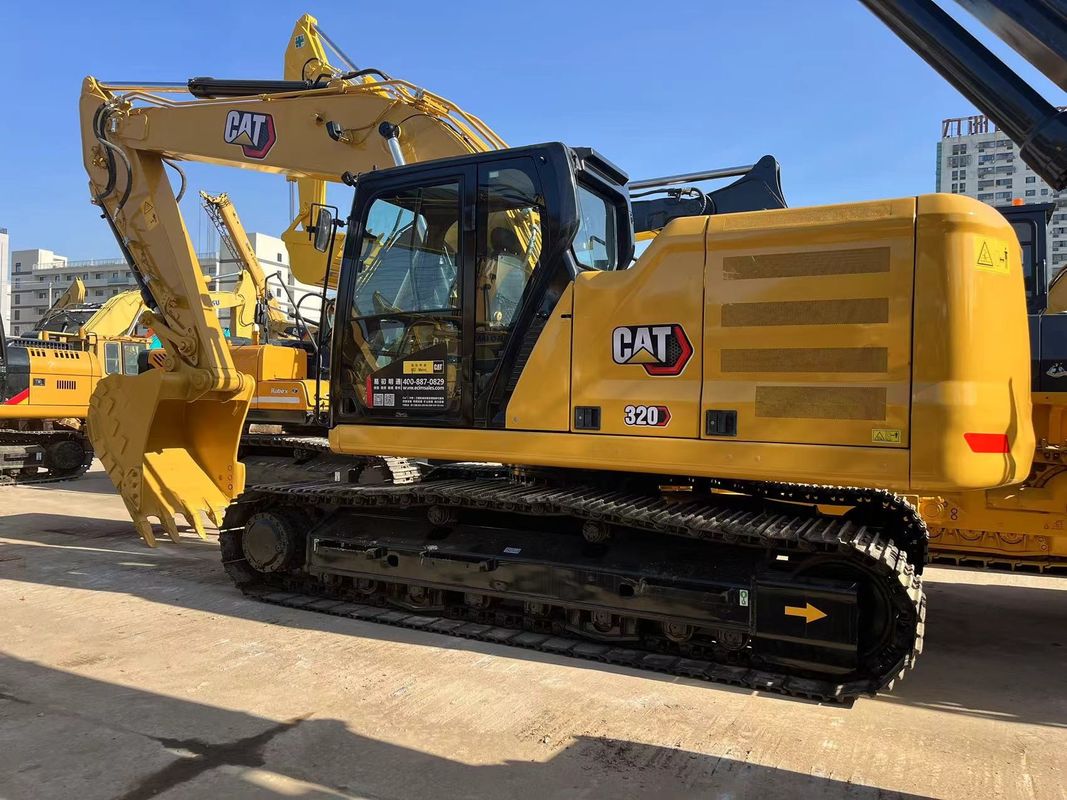6기통 원형 Cat 320 발굴기 Cat C7.1 엔진 중형 Cat 발굴기