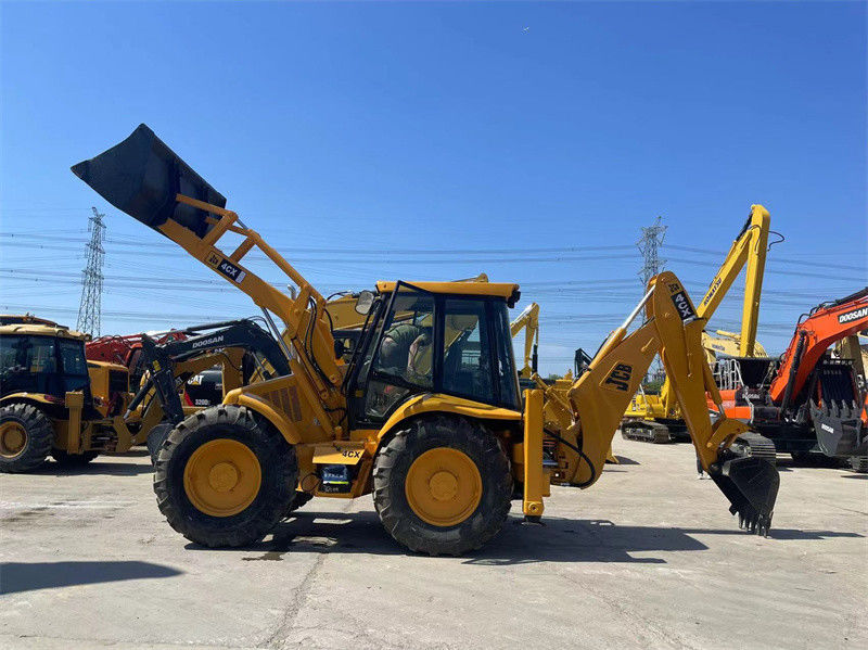 원산지 미국 사용 된 JCB 4CX 배크호 로더 중고 JCB 4CX 휠 배크호 로더
