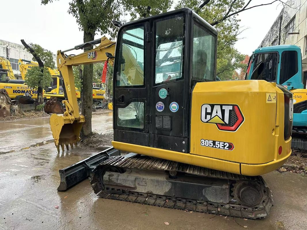 5.5톤 사용된 CAT 305.5E Caterpillar 305.5 미니 크롤러 발굴기