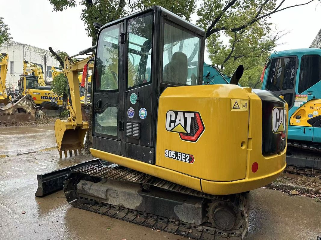 5.5톤 사용된 CAT 305.5E Caterpillar 305.5 미니 크롤러 발굴기
