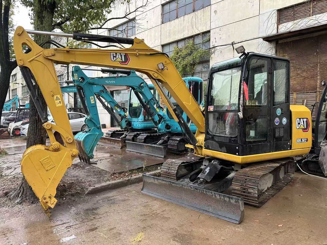 5.5톤 사용된 CAT 305.5E Caterpillar 305.5 미니 크롤러 발굴기