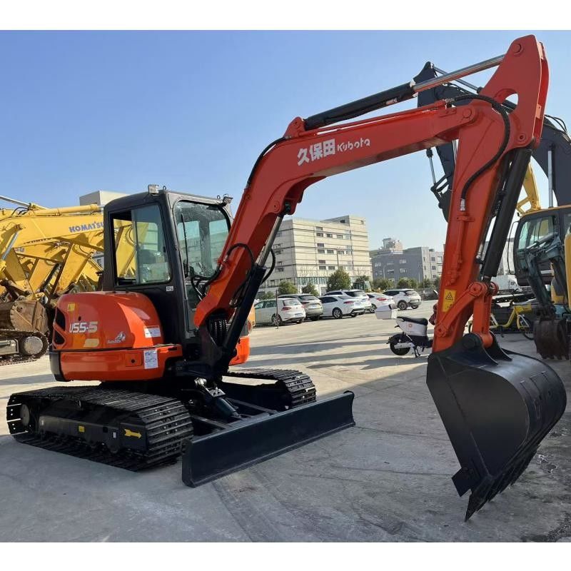 쿠보타 KX155 일본 발굴기 36.5 KN 건설용 버킷 발굴력