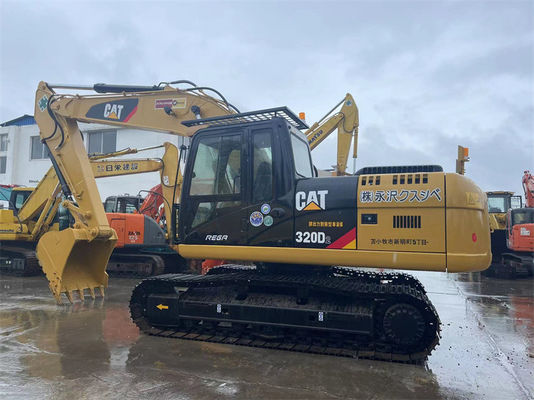대형 건설 프로젝트에 사용된 CAT 320D 크롤러 굴삭기 20톤